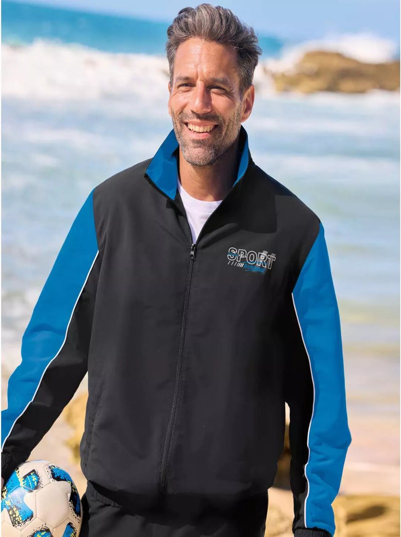 Jogging en Microfibre   - ATLAS FOR MEN Noir - Kiabi