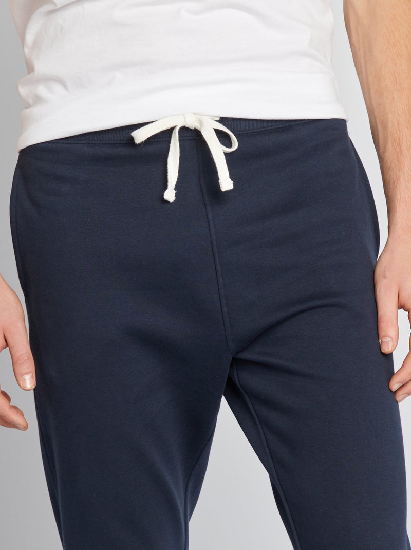 Jogging en molleton - L36 Bleu marine - Kiabi