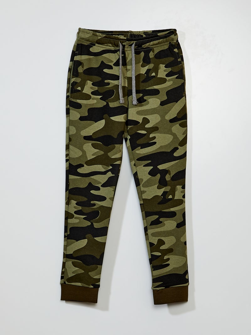 Jogging en molleton avec imprimé Camouflage - Kiabi