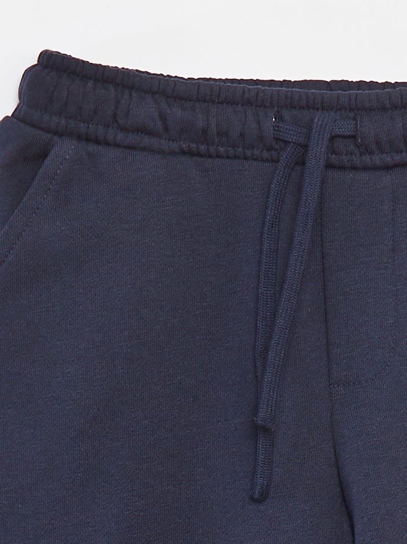 Jogging en molleton avec poches Bleu - Kiabi
