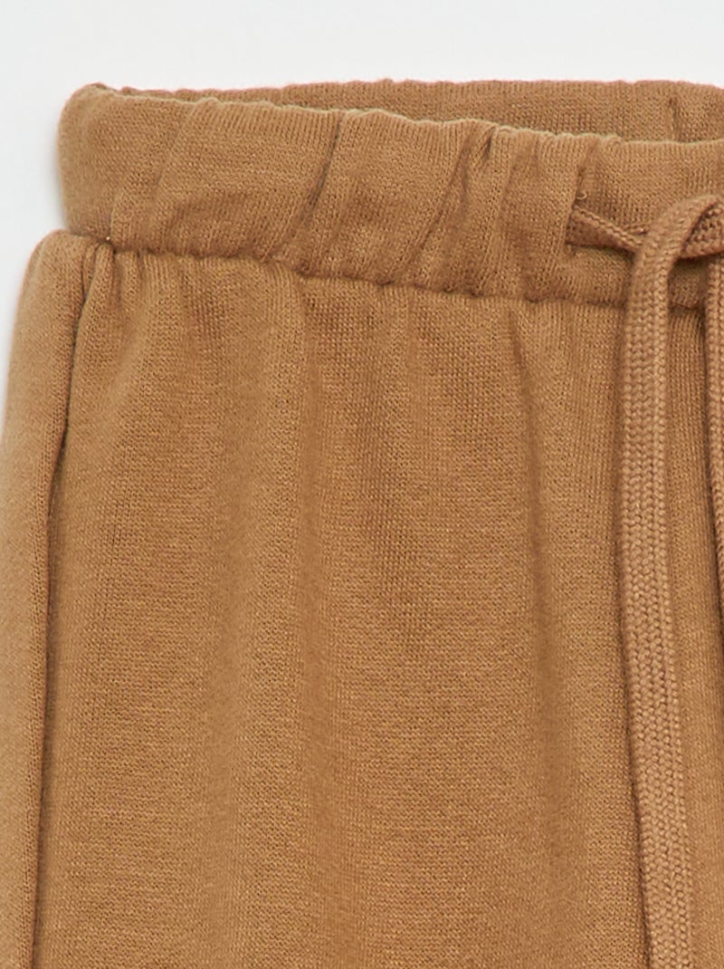 Jogging en molleton Beige - Kiabi