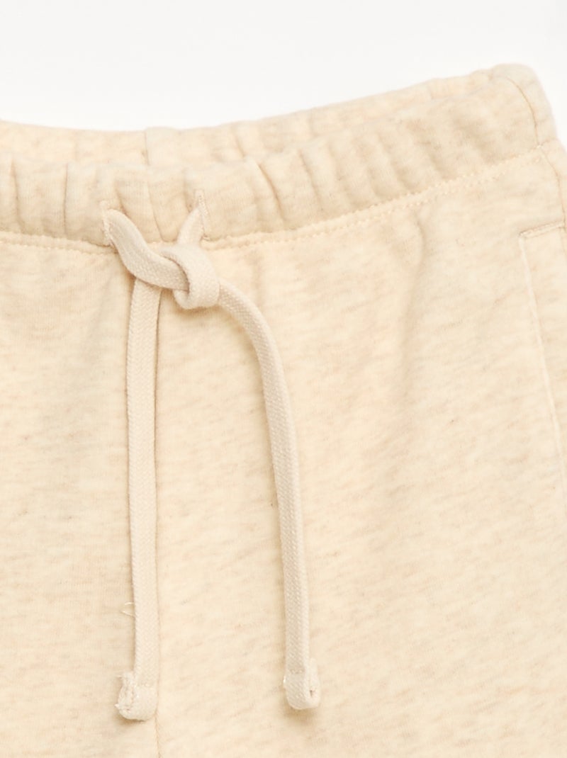 Jogging en molleton Beige - Kiabi