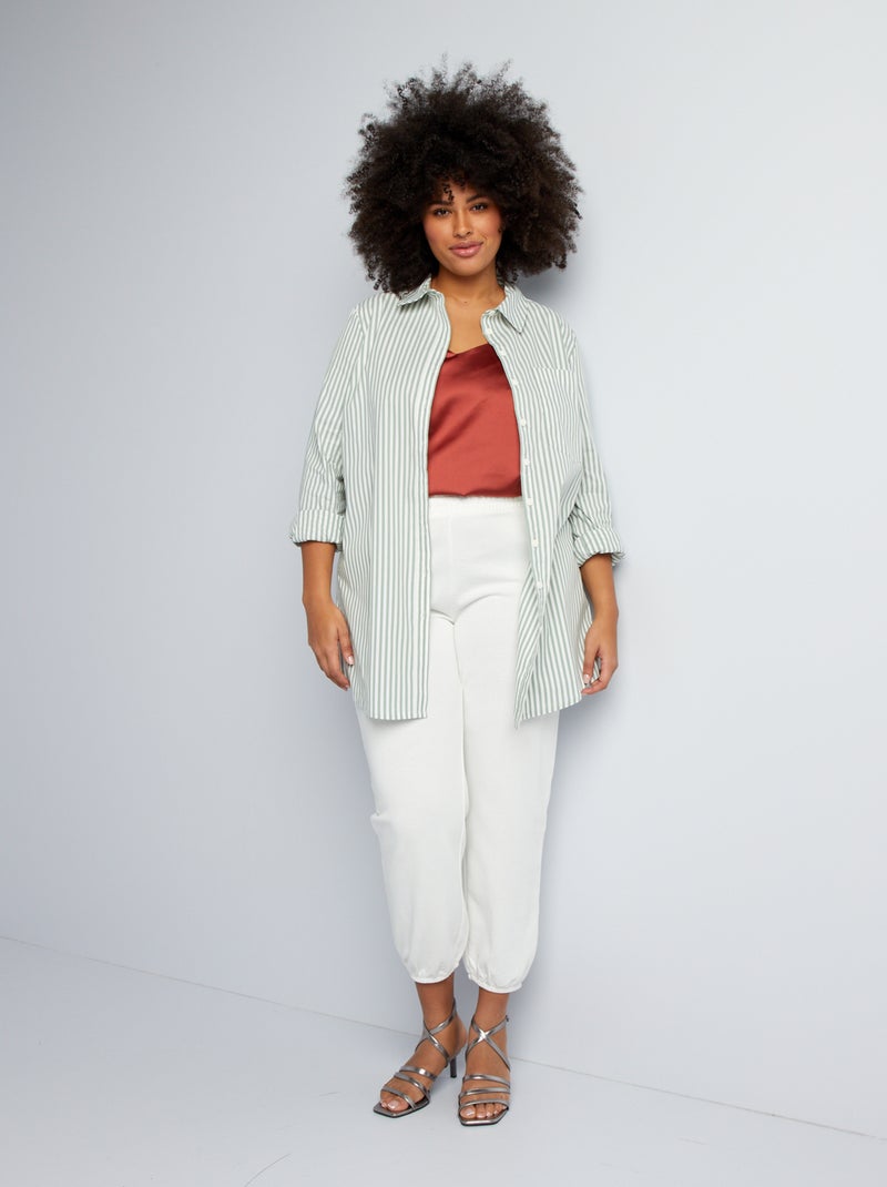 Jogging en molleton Blanc - Kiabi
