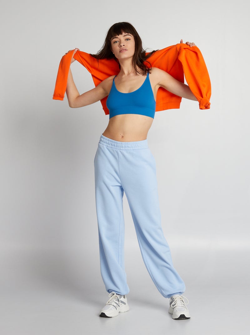 Jogging en molleton Bleu - Kiabi