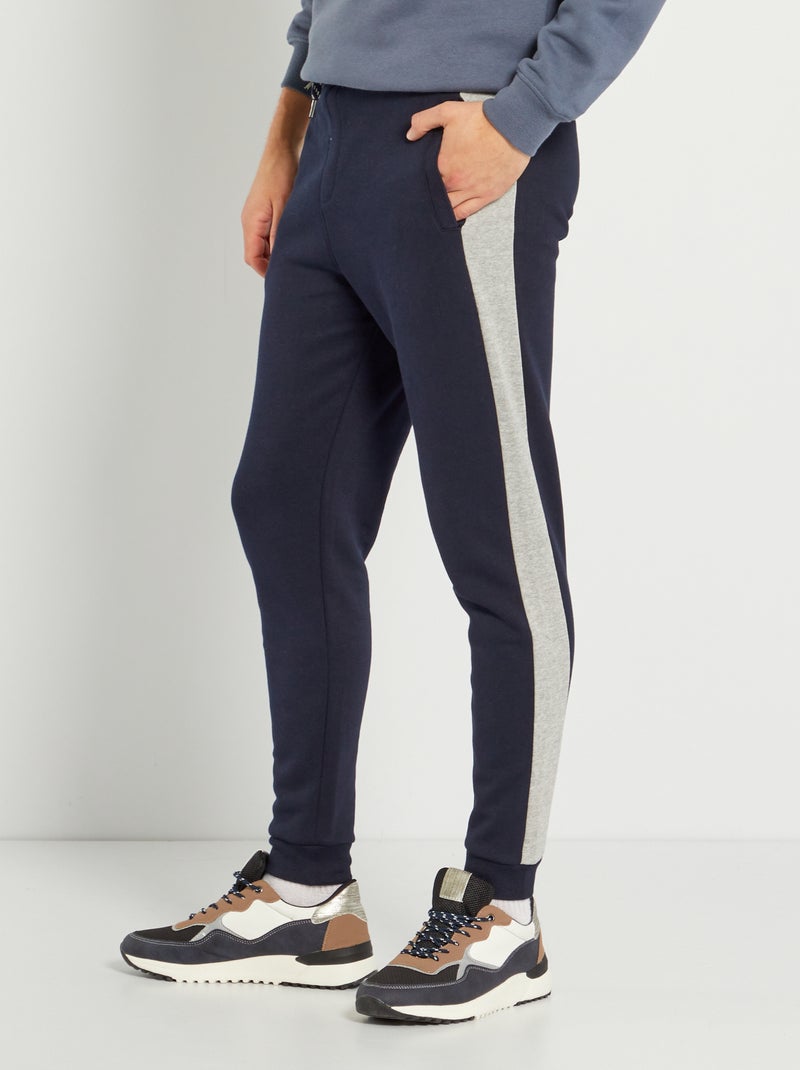 Jogging en molleton bleu - Kiabi