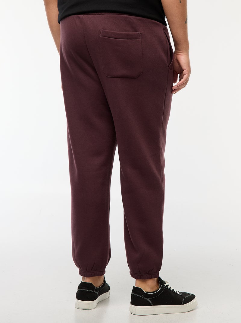 Jogging en molleton chaud avec poches Violet - Kiabi