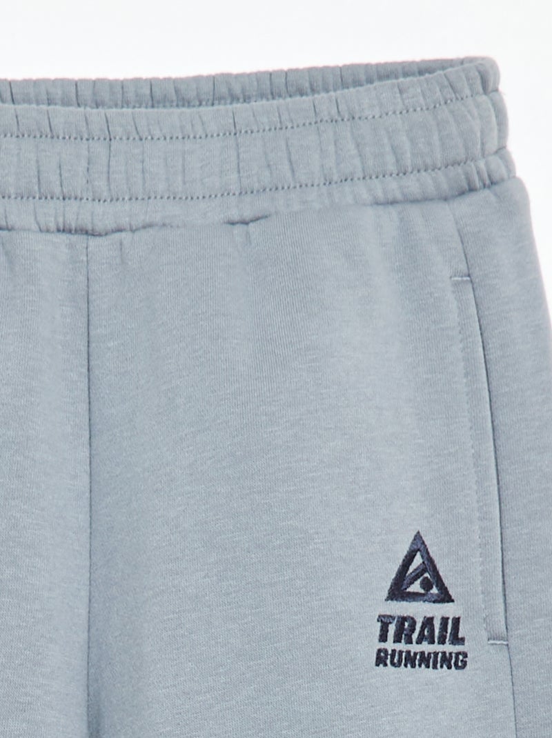 Jogging en molleton color block Bleu - Kiabi