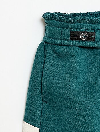 Jogging en molleton color block