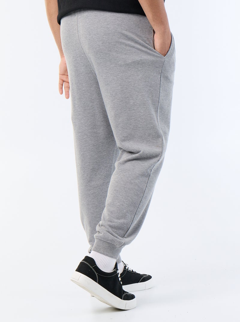 Jogging en molleton gratté Gris - Kiabi