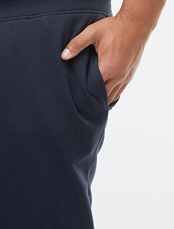 Jogging en molleton gratté uni