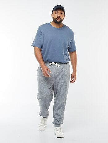 Jogging en molleton gratté uni