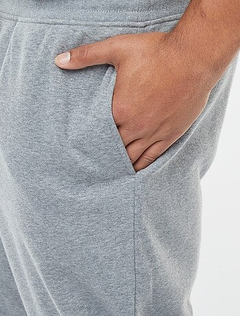 Jogging en molleton gratté uni