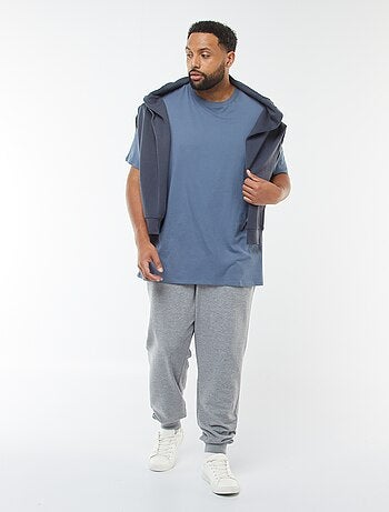 Jogging en molleton gratté uni