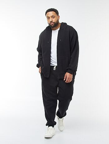 Jogging en molleton gratté uni