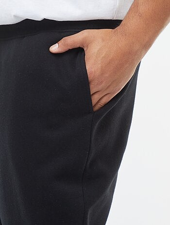 Jogging en molleton gratté uni