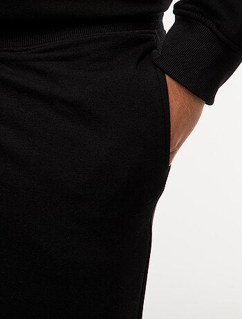 Jogging en molleton gratté uni