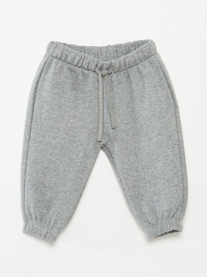Jogging en molleton Gris - Kiabi