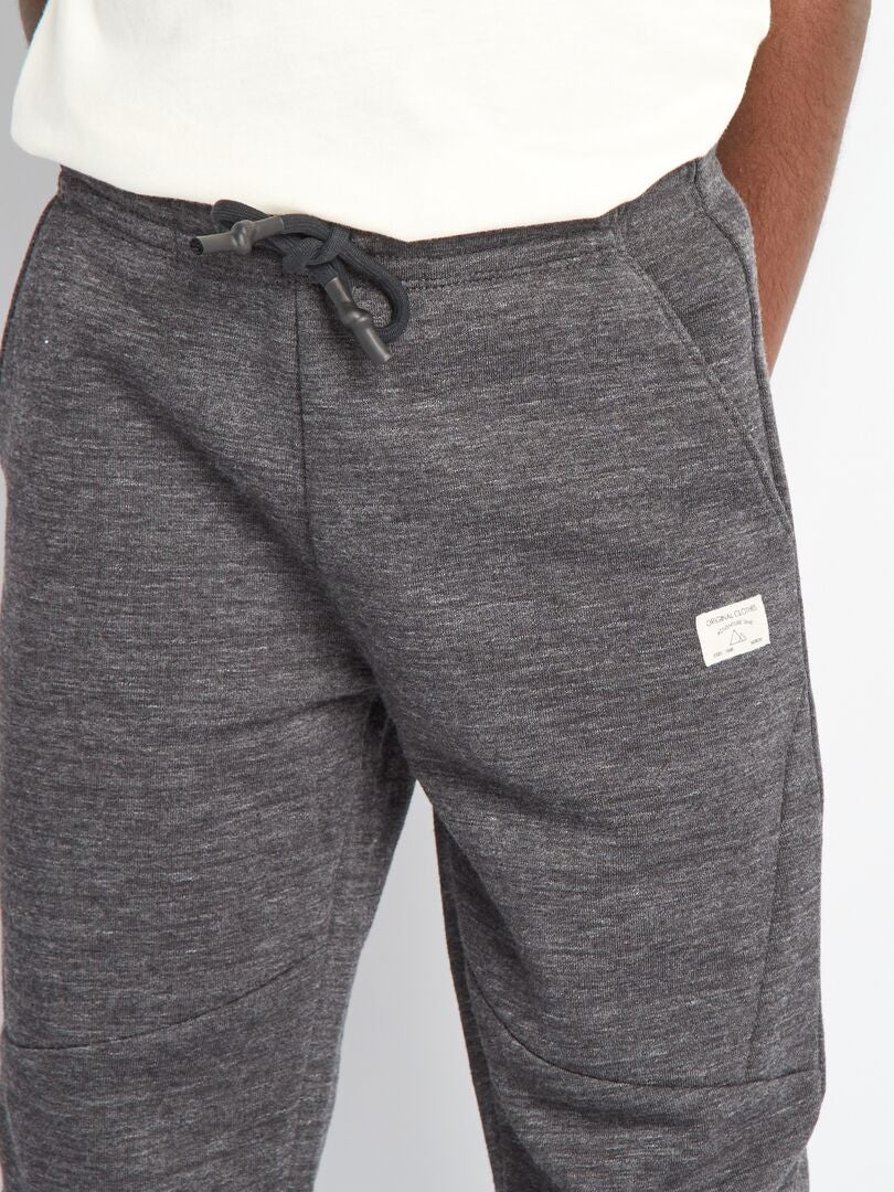 Jogging en molleton Gris foncé - Kiabi
