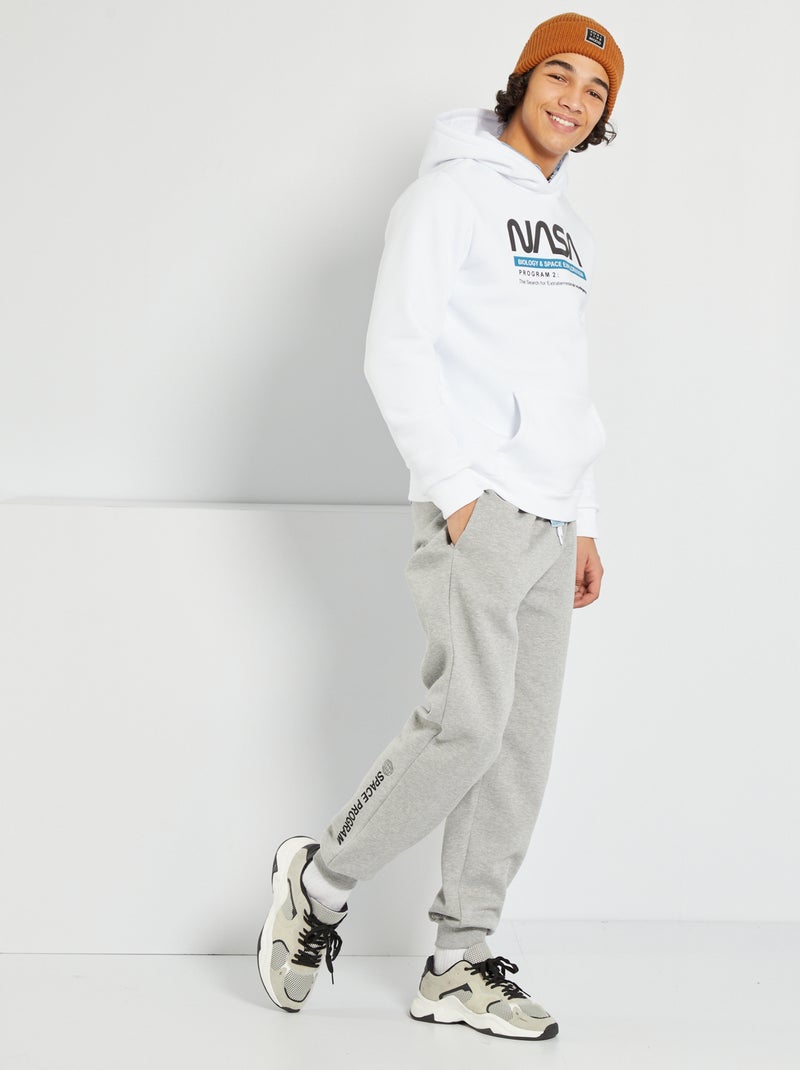 Jogging en molleton 'Nasa' gris - Kiabi