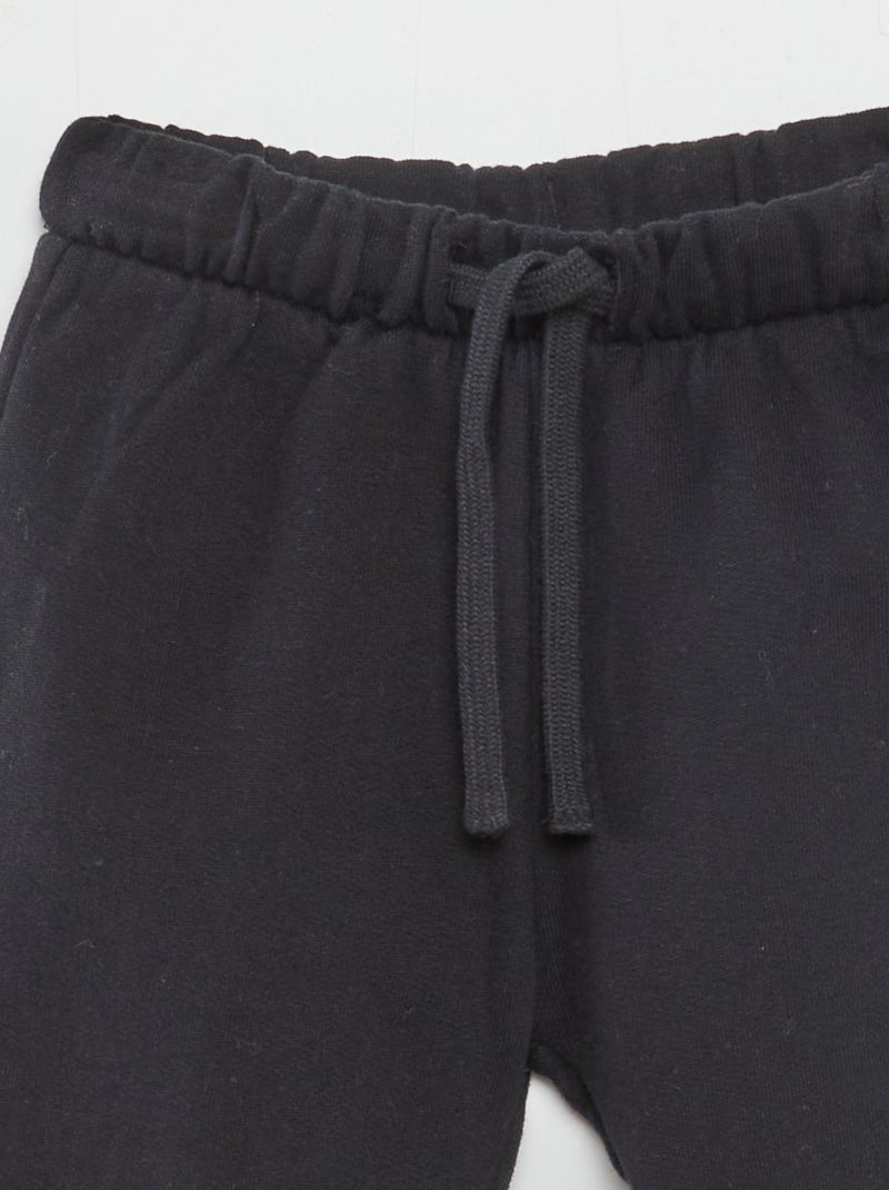 Jogging en molleton Noir - Kiabi