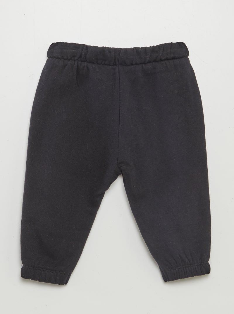 Jogging en molleton Noir - Kiabi
