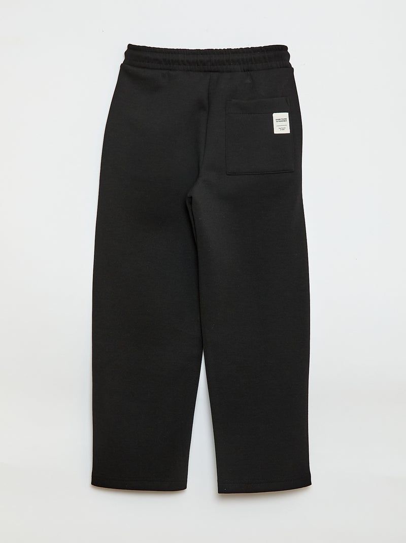 Jogging en molleton Noir - Kiabi