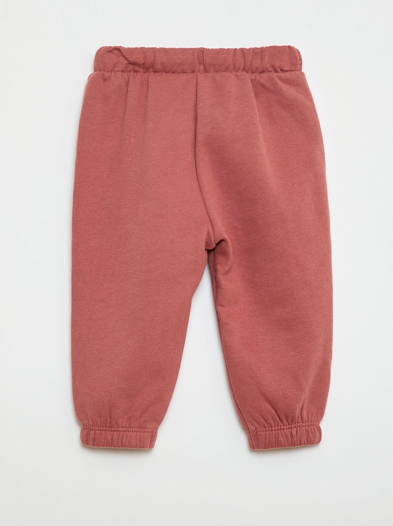 Jogging en molleton Rose - Kiabi