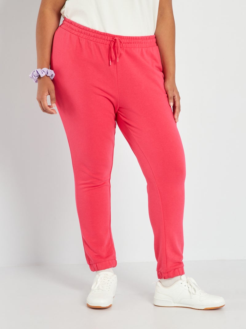 Jogging en molleton Rose - Kiabi