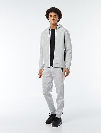 Jogging en molleton type néoprène avec poches zippées