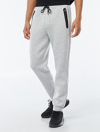 Jogging en molleton type néoprène avec poches zippées