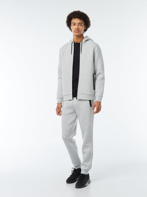 Jogging en molleton type néoprène avec poches zippées - Kiabi