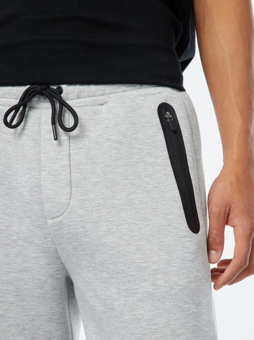 Jogging en molleton type néoprène avec poches zippées - Kiabi