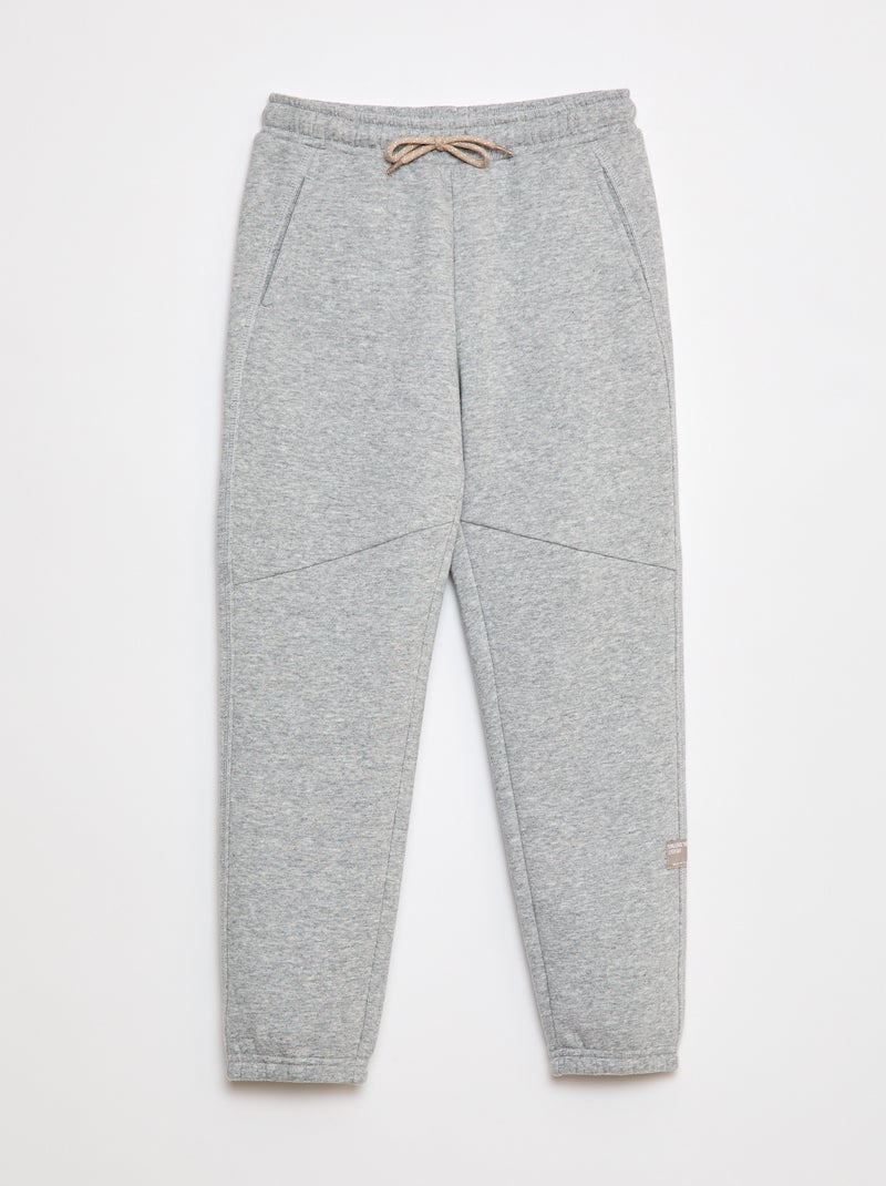 Jogging en molleton uni Gris - Kiabi