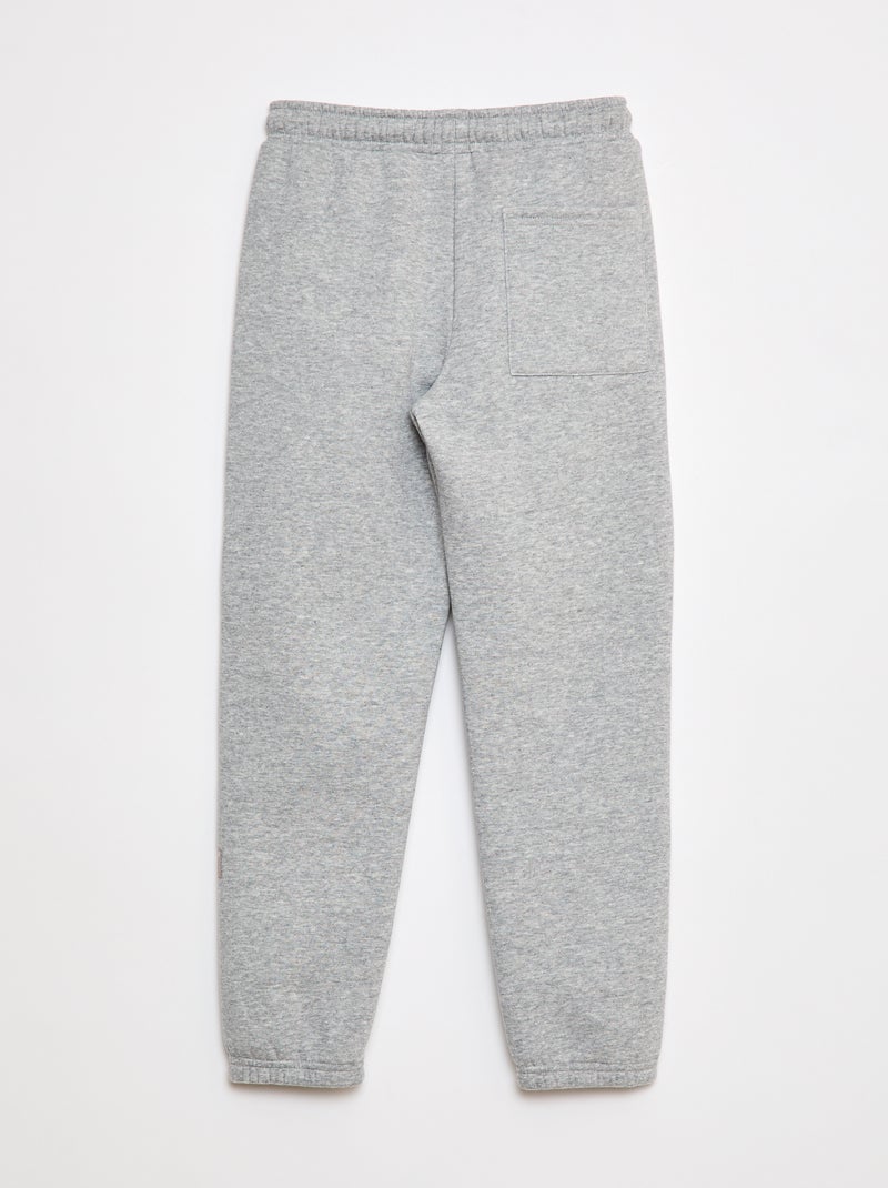 Jogging en molleton uni Gris - Kiabi