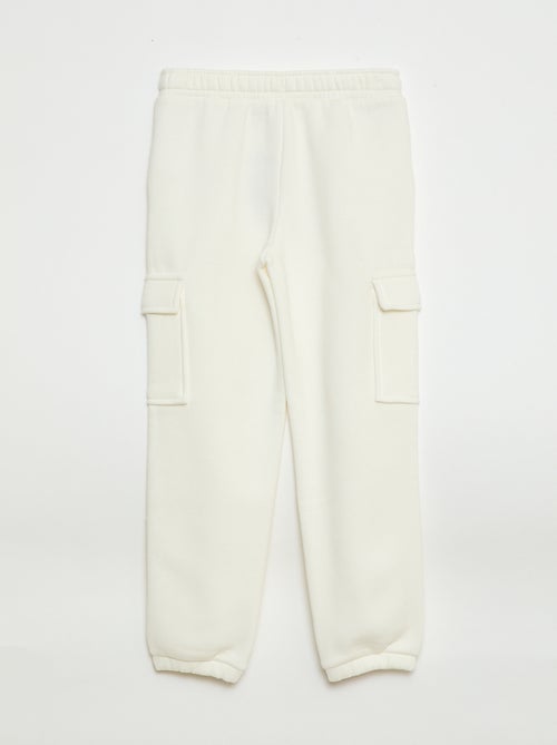 Jogging en molleton uni multi-poches - Kiabi