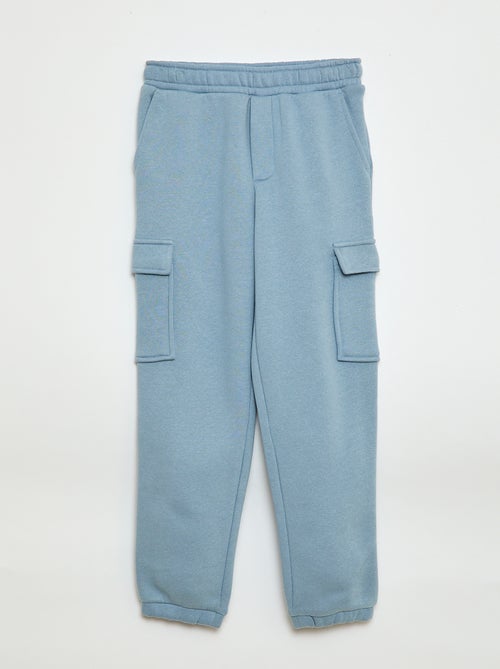 Jogging en molleton uni multi-poches - Kiabi