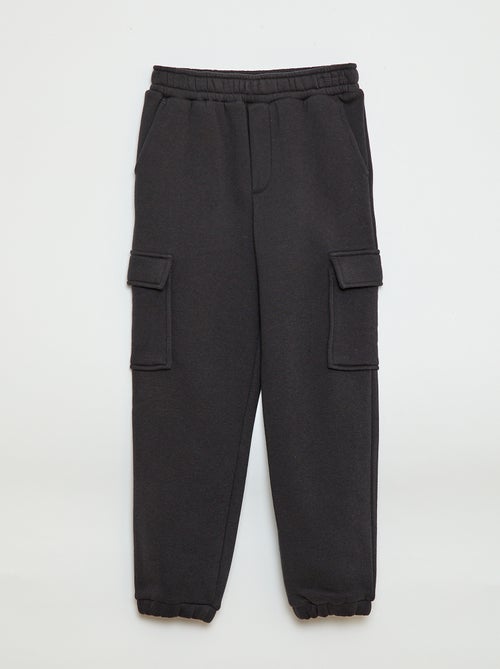 Jogging en molleton uni multi-poches - Kiabi