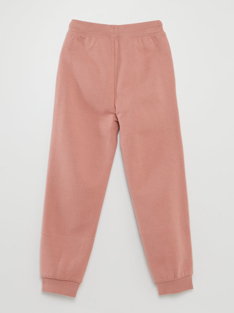 Jogging en molleton uni Rose - Kiabi