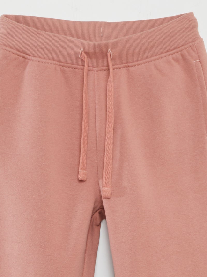 Jogging en molleton uni Rose - Kiabi