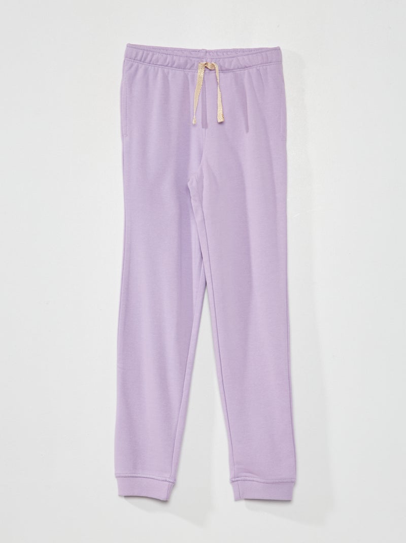 Jogging en molleton uni Violet - Kiabi