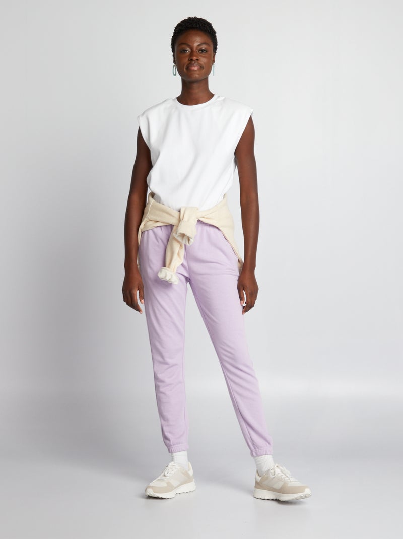 Jogging en molleton Violet - Kiabi