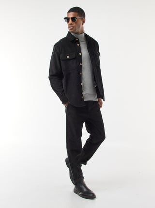 Jogging en velours côtelé uni