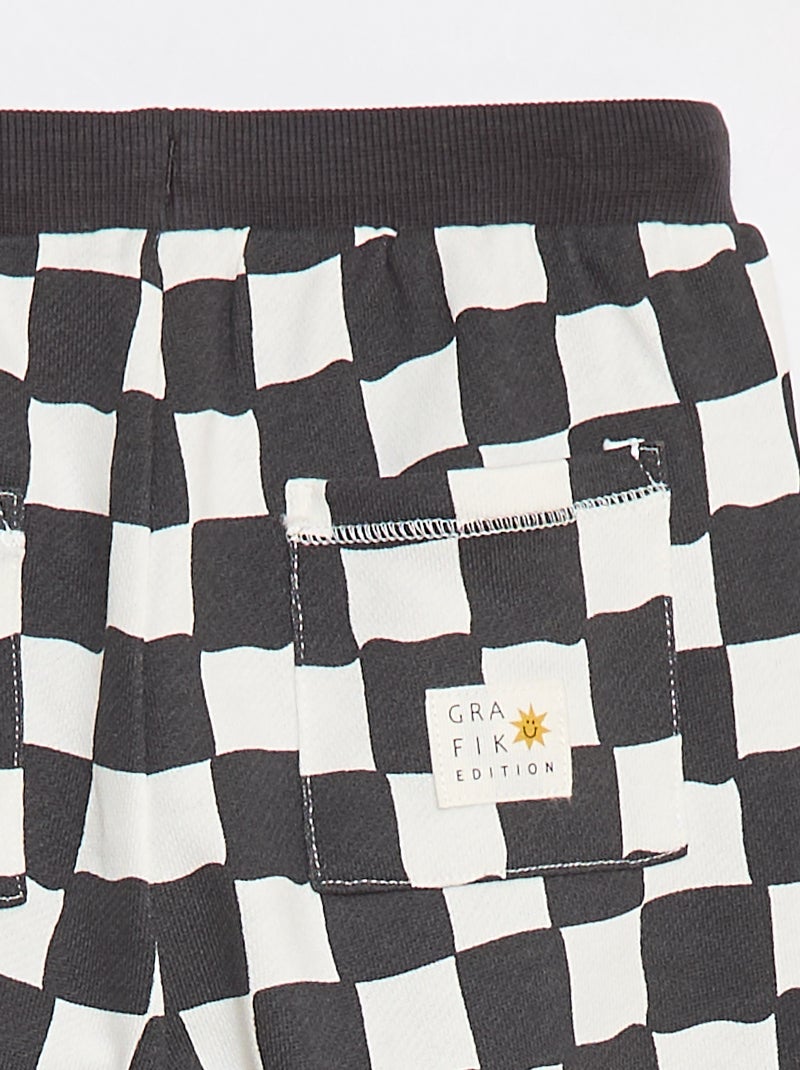 Jogging fantaisie - Grafik Edition Gris - Kiabi