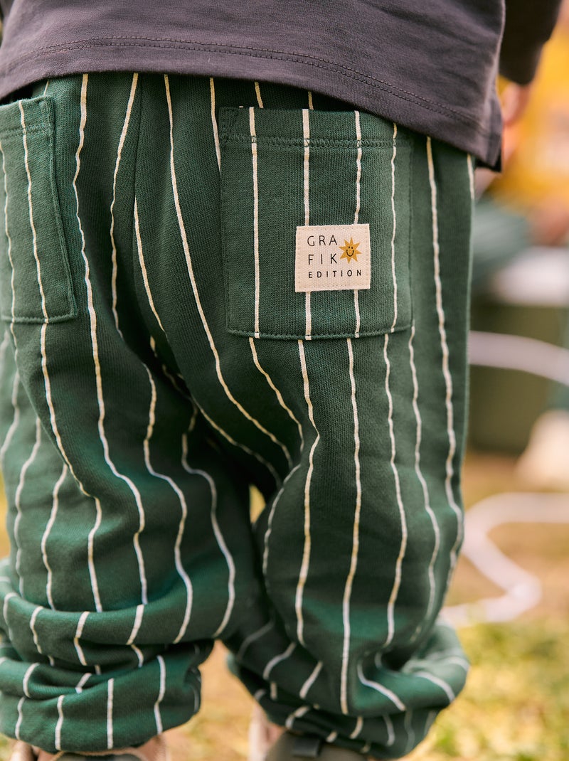 Jogging fantaisie - Grafik Edition Vert - Kiabi