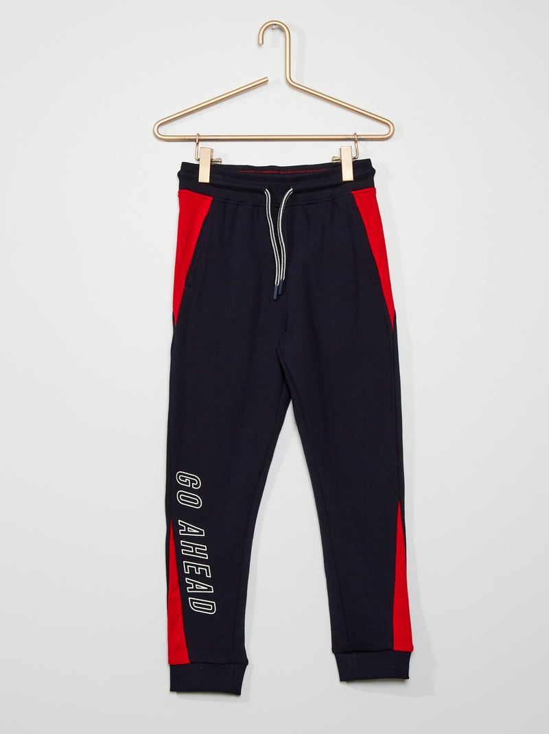 Jogging fantaisie mode bleu marine - Kiabi