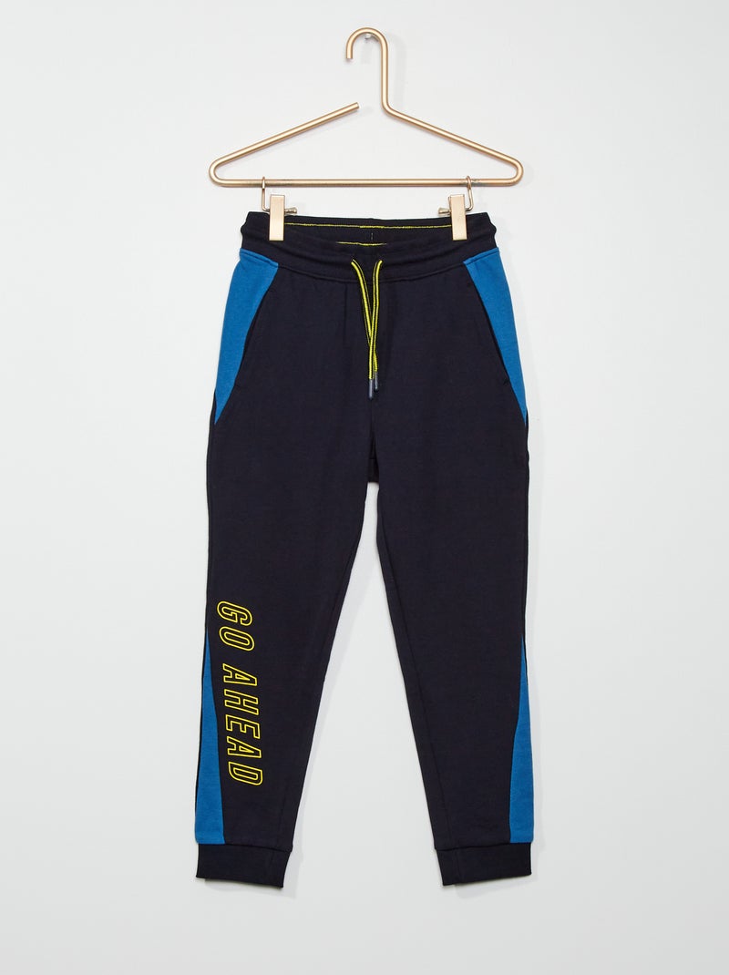 Jogging fantaisie mode bleu - Kiabi