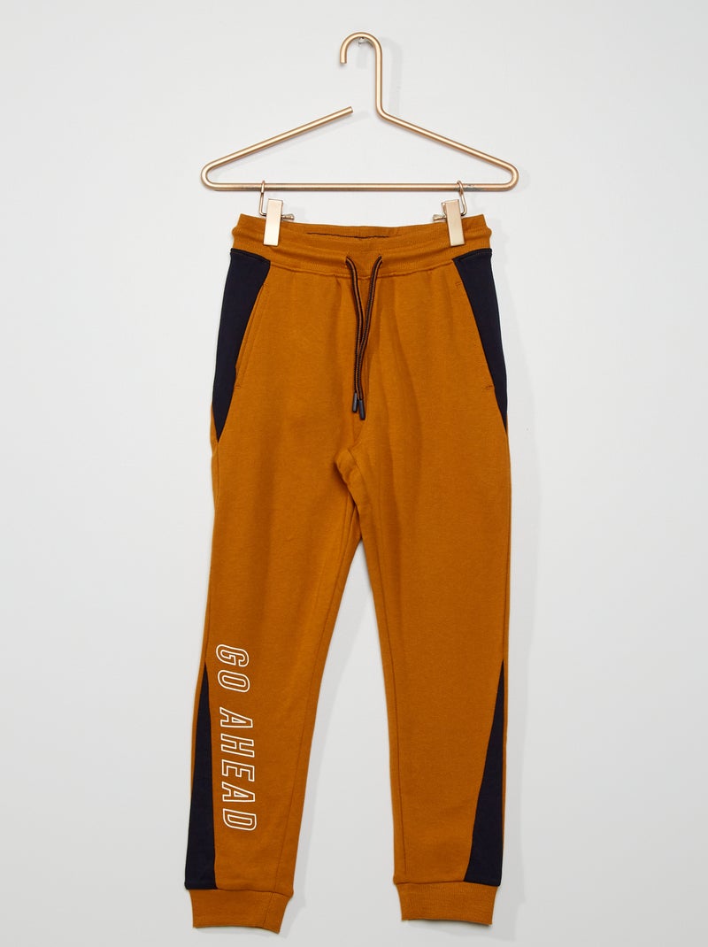 Jogging fantaisie mode marron - Kiabi