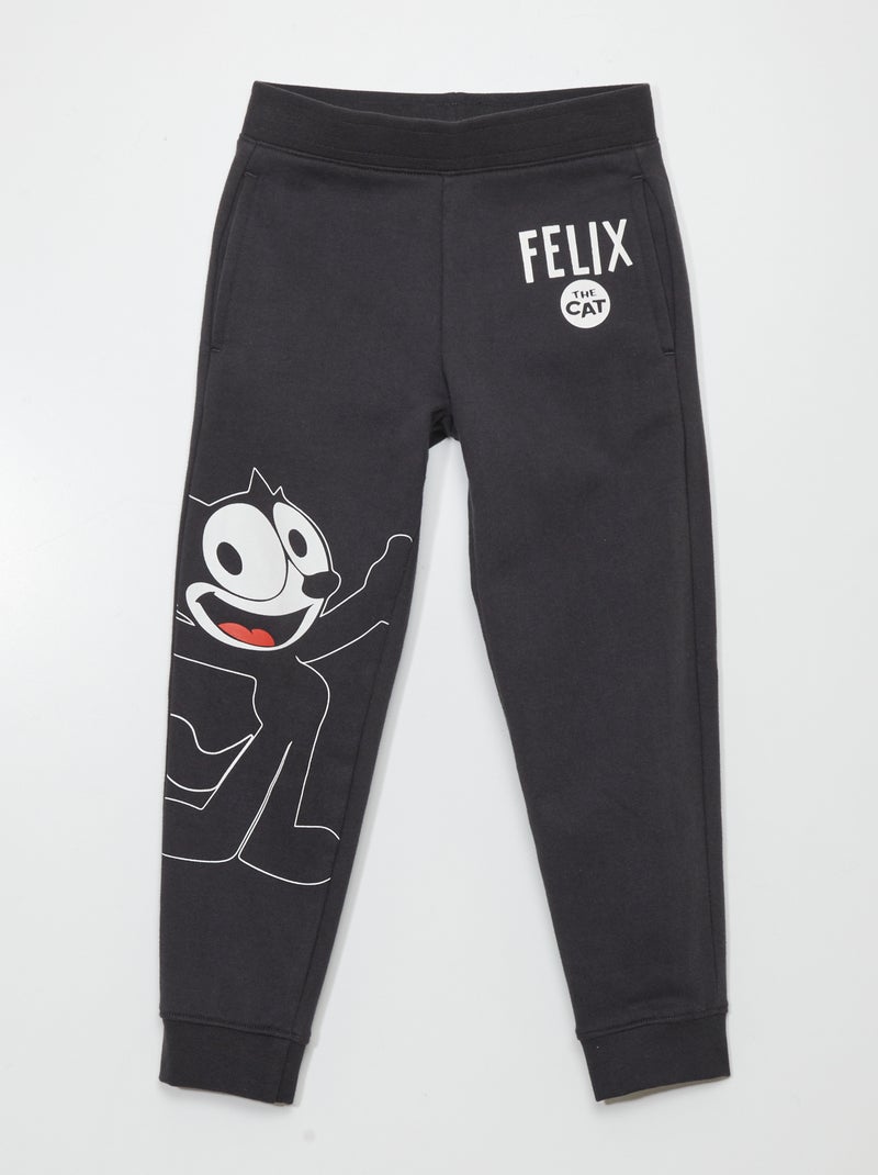 Jogging 'Felix le chat' Noir - Kiabi