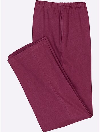 Jogging pour femme à ceinture élastique avec poches cousues - taille standard - moda vilona