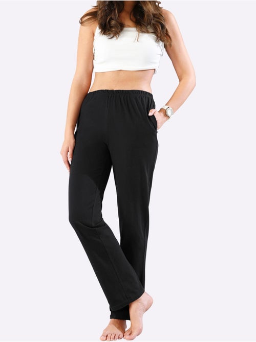 Jogging femme avec ceinture élastique et poches cousues - taille standard - moda vilona - Kiabi Jogging femme avec ceinture élastique et poches cousues - taille standard - moda vilona - Kiabi